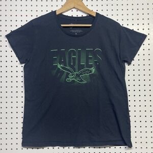 NFL Team Apparel Men's Philadelphia Eagles T-Shirt, Size XL, Black/Green #304